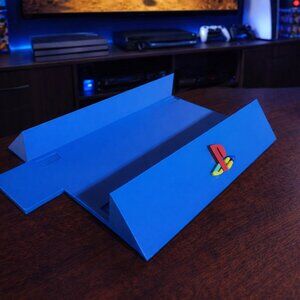 Vertical Sony PlayStation 2 Fat PS2 Stand Display For SCPH-39001 Videogame Logo